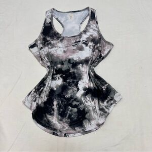 Balance Collection Black and White Tie Dye Tank Top